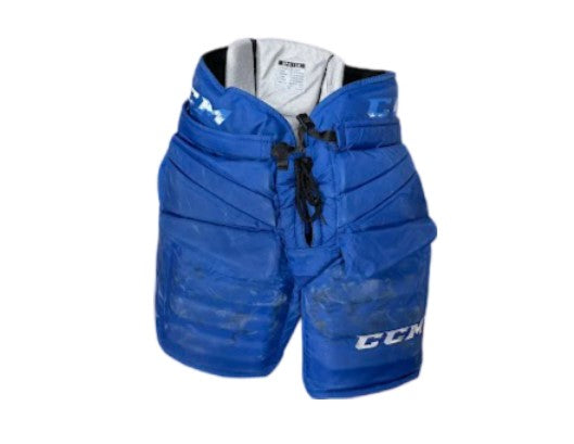 CCM HPG12A - Pantalon de gardien de but de hockey Pro Stock d'occasion (bleu)